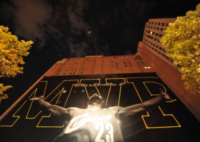 LeBron James MVP Laser Projection