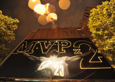 LeBron James MVP x 2 Laser Projection